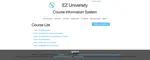 EZ University - Course Information System